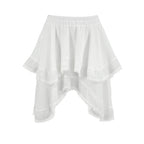 Spring Design Sense White Double Layer Lace Cake Dress Women