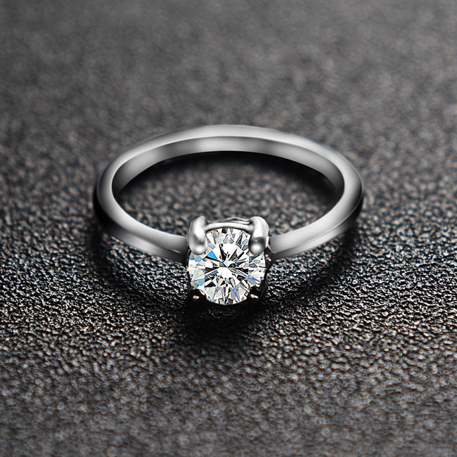 Couple Fashion Zircon Personality Wedding Rings Hover Image