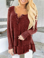 Casual stitching top