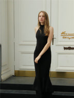 Sleeveless Long Skirt Big Swing Dress Sexy High Waist Dress Women