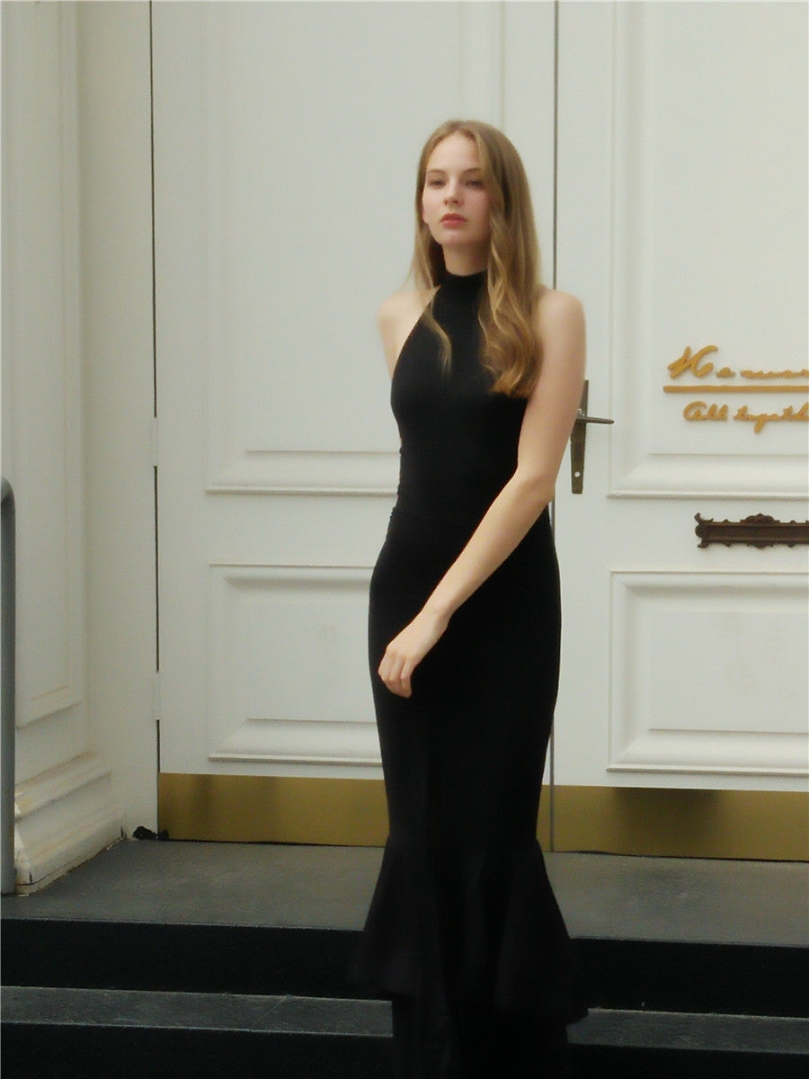 Sleeveless Long Skirt Big Swing Dress Sexy High Waist Dress Women