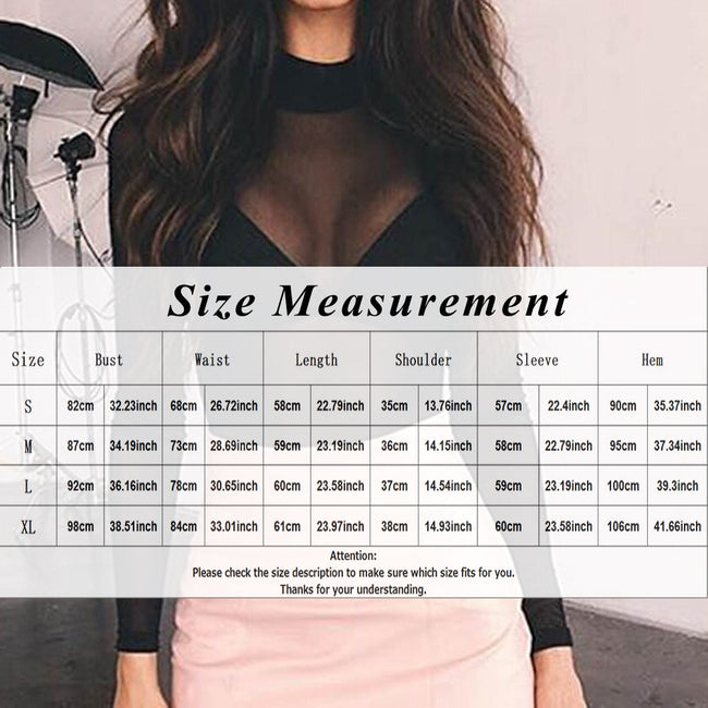 Elastic Tight Bottoming Shirt Transparent Long-sleeved T-shirt For Women Main Image
