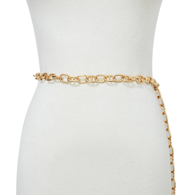Women's Casual Gold Electroplated Metal Waist Chain Main Image