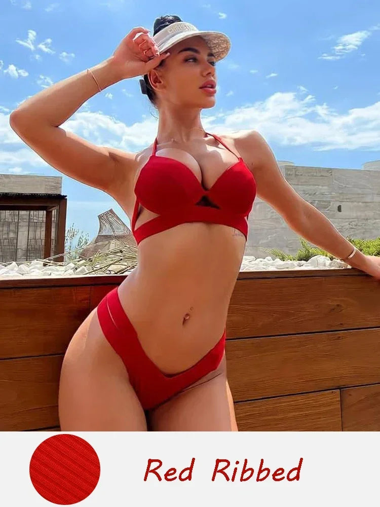Nouveau maillot de bain skinny dos nu pour femme