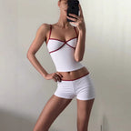 Womens Printed Figure-Hugging, Slimming Camisole Top