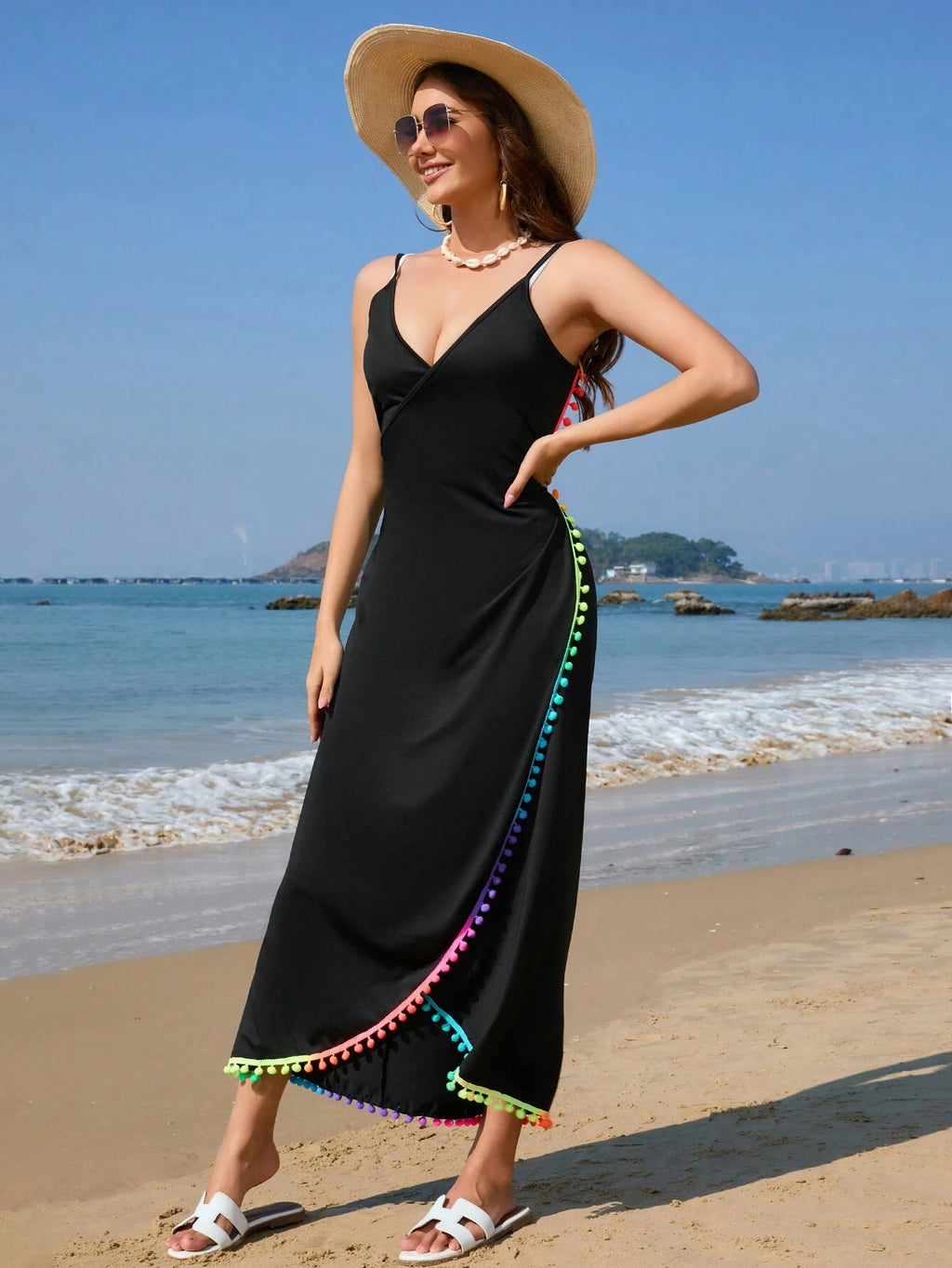 Fashion Personality Female Seaside Holiday Dress