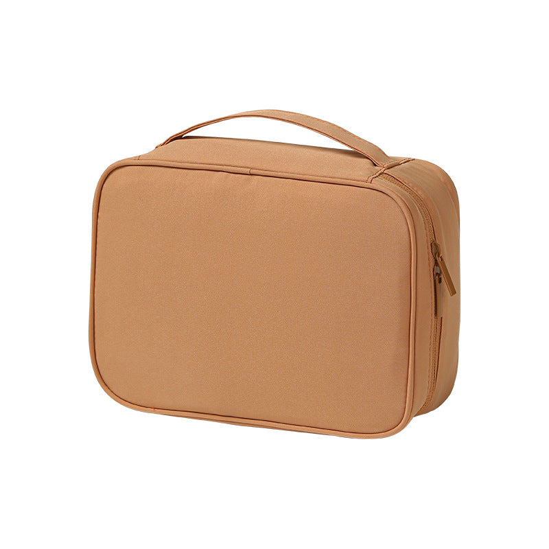 Portable Oxford Cloth Makeup Bag With Dividers