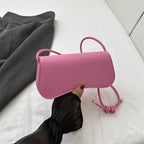 Summer Minimalist PU Underarm Bag Chic Solid Color Square Shoulder Purse Versatile Crossbody Tote For Women Elegant Office