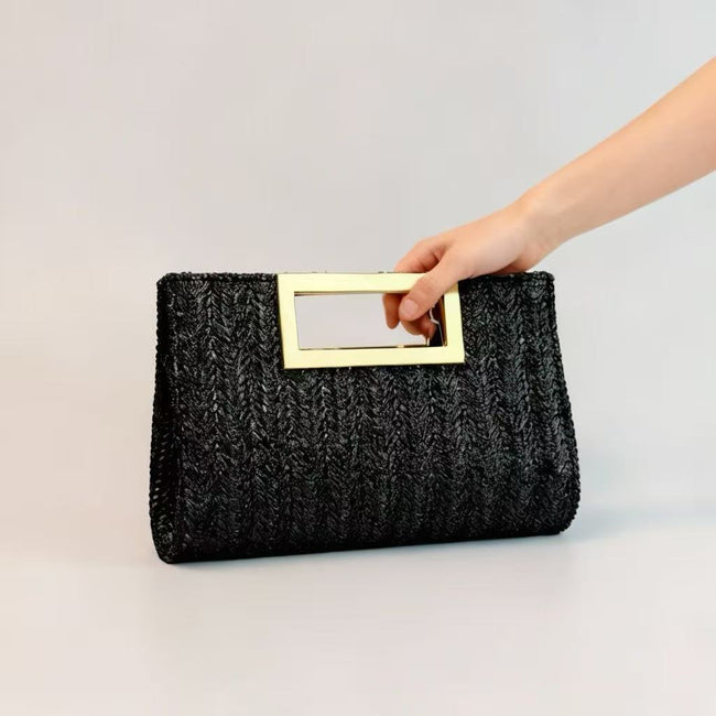Womens Fashion New Woven Chain Clutch Bag Main Image