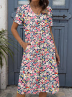 Women's Loose Fashion Digital Dress With Prints