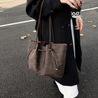 Vintage Commuter Tote Bag With Large Capacity For Women