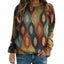 New Ladies Pattern Pattern Printing Sweater Urban Casual Sweater Women