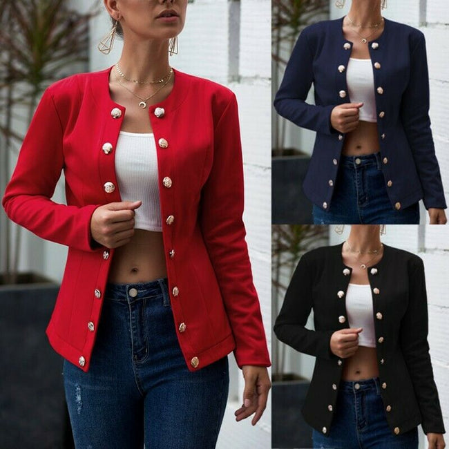 Double-breasted small blazer Main Image
