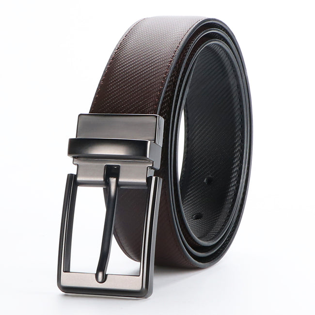 2-in-1 Reversible Belts For Woman,Woman Belt, Leather Dress Belts With Single Prong Buckle For Suits, Jeans, Uniform Hover Image