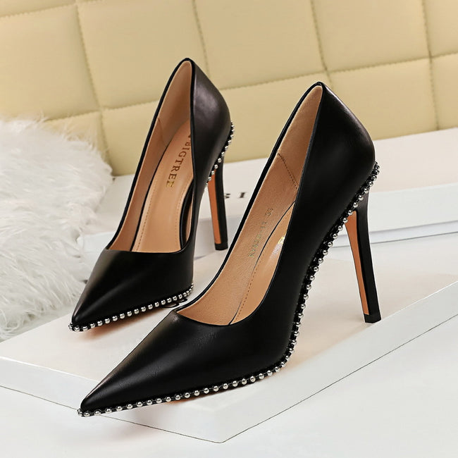 Studded high heels Hover Image