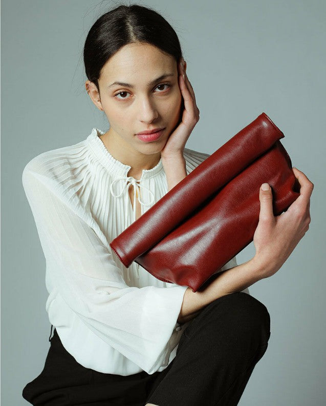New Trendy Simple Curling Envelope Fashionable Elegant Clutch Bag For Women Main Image