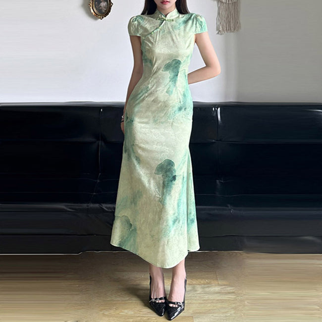 Line Sense Slim-fit Sheath Dress Hover Image