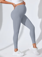 Pregnant Women Yoga Pants Slim High Waist Seamless Leggings Tight