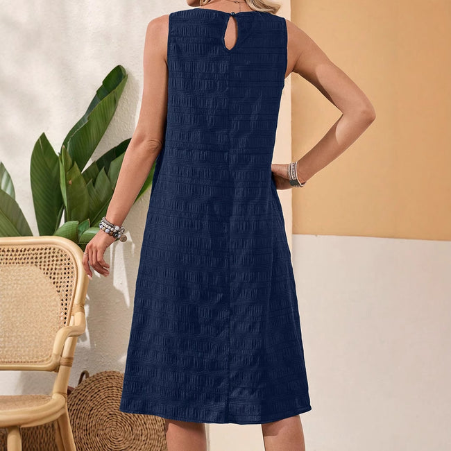 Fashionable All-match Sleeveless Round Neck Dress Women Main Image