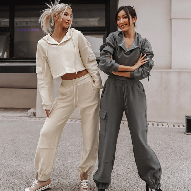 Leisure Sports Suit Two-piece Set For Women Hover Image