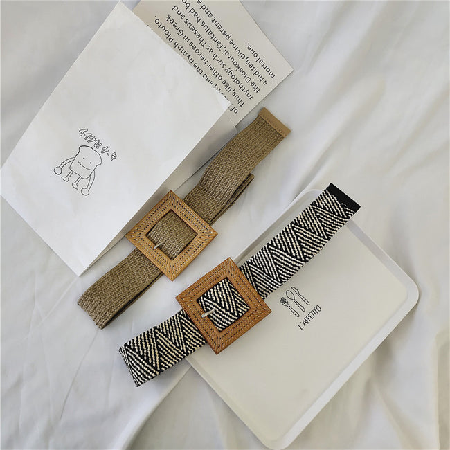 Woman buckle elastic belt Main Image