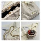 Casual Rhombus Shoulder Bag Chain Messenger Bag Small Bucket Bags Women