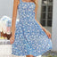 Women's Summer Casual Square Collar Dress