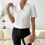 Spring-time Chic Chiffon Blouse For Women Stylish