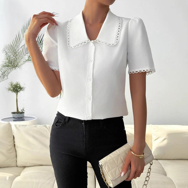 Spring-time Chic Chiffon Blouse For Women Stylish Main Image