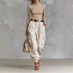 Niche Relaxed-fit Wide-leg Casual Trousers For Women