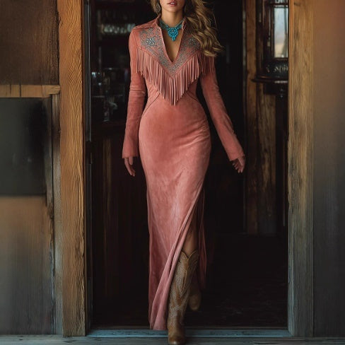 New Fallwinter Long Dress For Women Hover Image