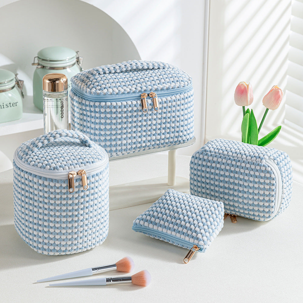 Flannelette Makeup Bag Travel Portable Four-piece Set