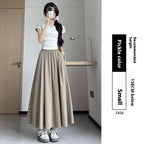 Summer High Waist A- Line Slimming Pleated Dress
