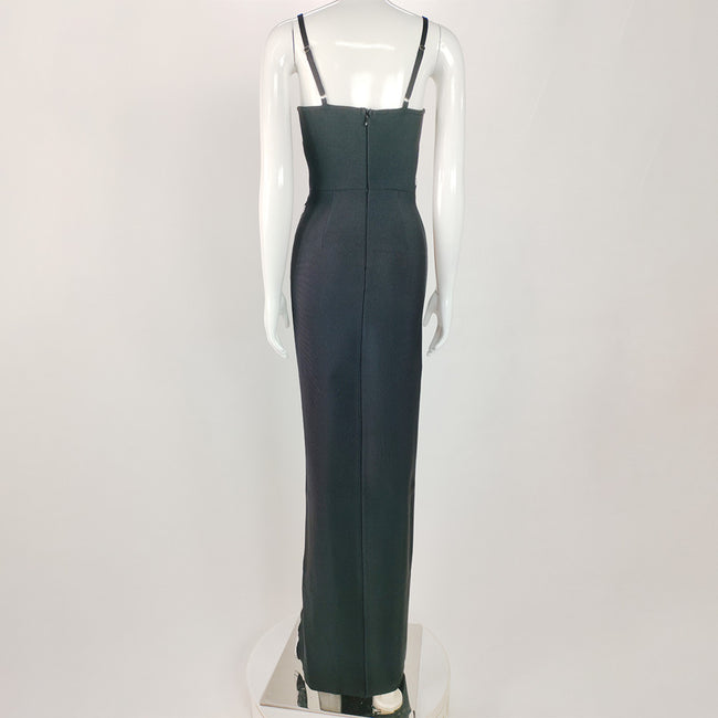 High Slit Shell Bandage Dress Main Image