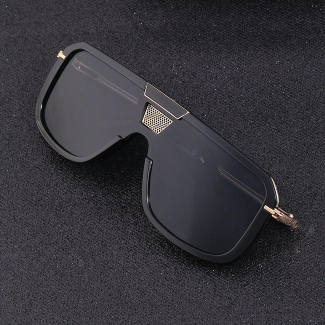 Retro Square Sun Men's European And American Large Frame Sunglasses Women Main Image
