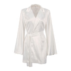 Halterneck Vest Set Lace-up Skirt Trousers Drape Satin Suit