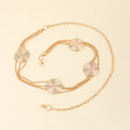 High-grade Multi-layer Metal Chain Waist Chain Women's Accessory Small Fragrance Style With Skirt Metal Cutout Round Piece Decorative Suit