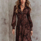 Fashionable High-end Printed Dress For Women