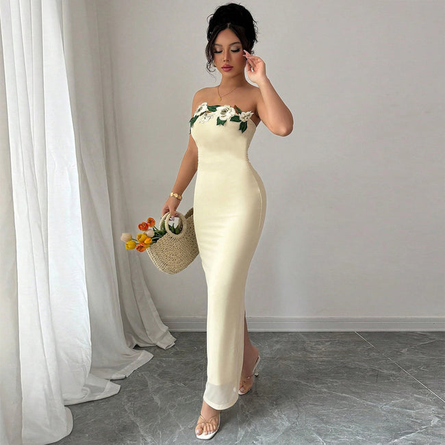 Elegant Backless Tube Dress For Women Main Image