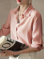 Spring New Striped Casual Shirt For Women