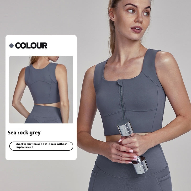 Nude Feel Sports Underwear Shockproof High-strength Vest Women