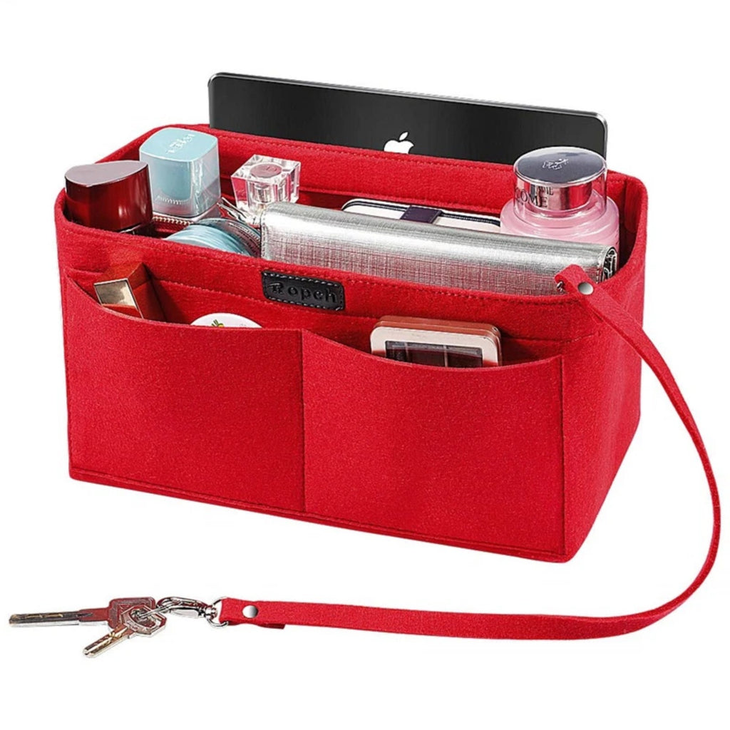 Women Ace Organizer Handbag Felt Travel Bag Insert Liner Makeup Organiser Pouch