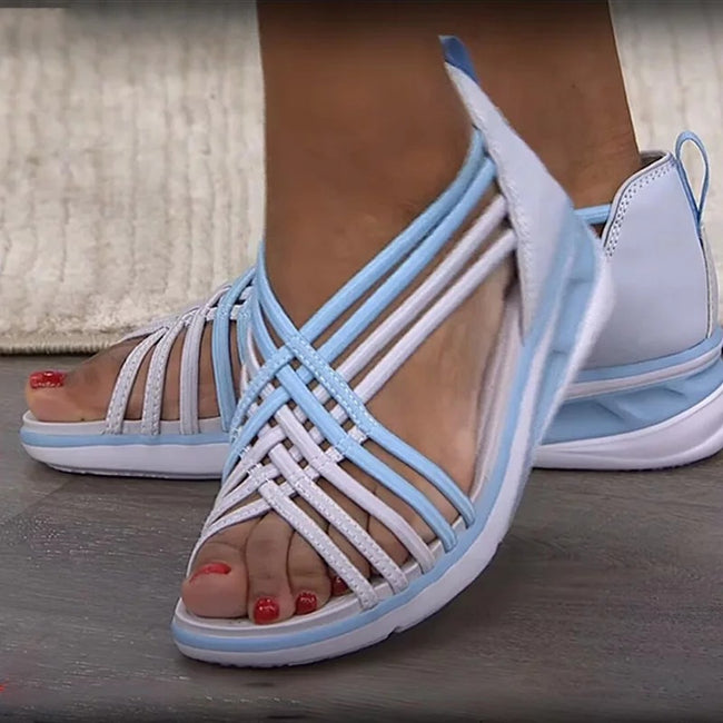 Large Size Sandals Women Low-cut Breathable Sports Braided Fish Mouth Shoes Women Sandals Main Image