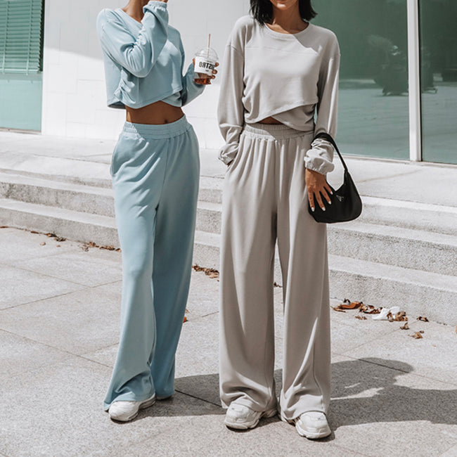 Sports And Leisure Sweater Suit Two-piece Set Hover Image