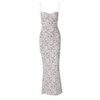 Backless Long Slim Strap Dress Women