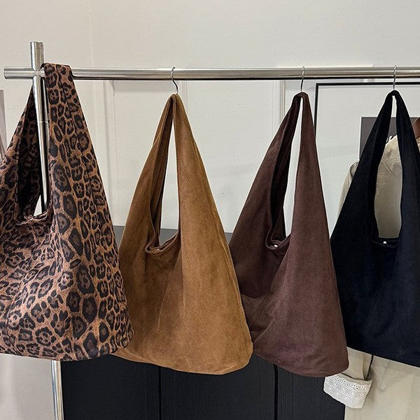 Simple Solid-Color Large-Capacity Tote Bag For Women Hover Image
