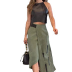 Summer New Fashion Halter Short Dress Fashionable Skirt Two-piece Set