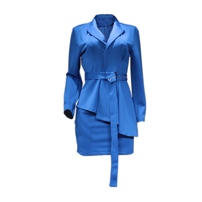 Autumn And Winter New Solid Color Business Suit Skirt Two-piece Set