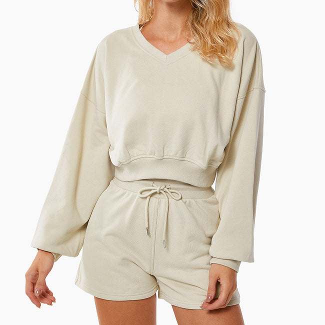 Drawstring Loose Sports Shorts For Women Hover Image