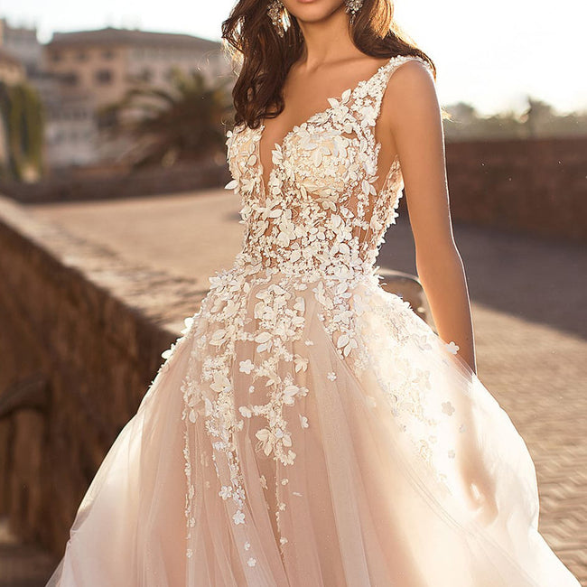 European And American Women's Clothing Lace Wedding Dress Hover Image